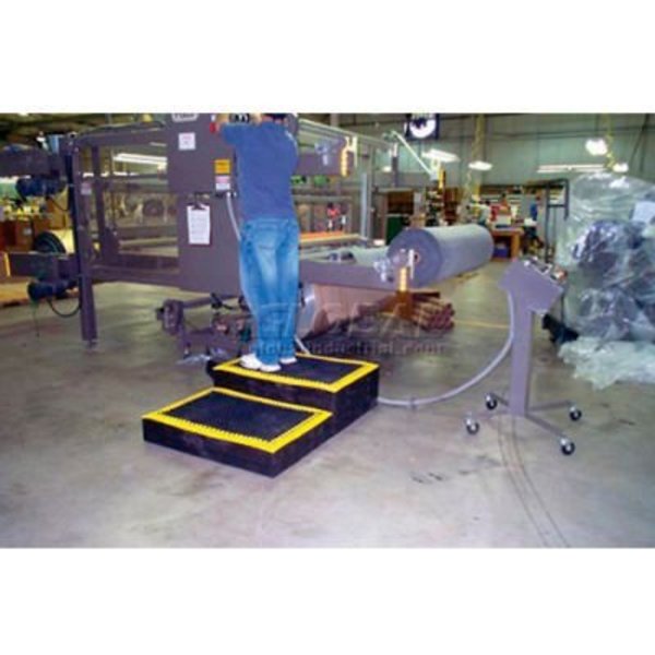 Spc Industrial Structural Plastics. Add-A-Level Stackable Platform Add-On 2-5/8in Thick 3' x 3' Black A3636A